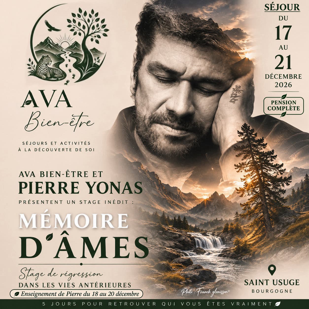 Pierre Yonas — stage Mémoire d’Âmes à Saint-Usuge