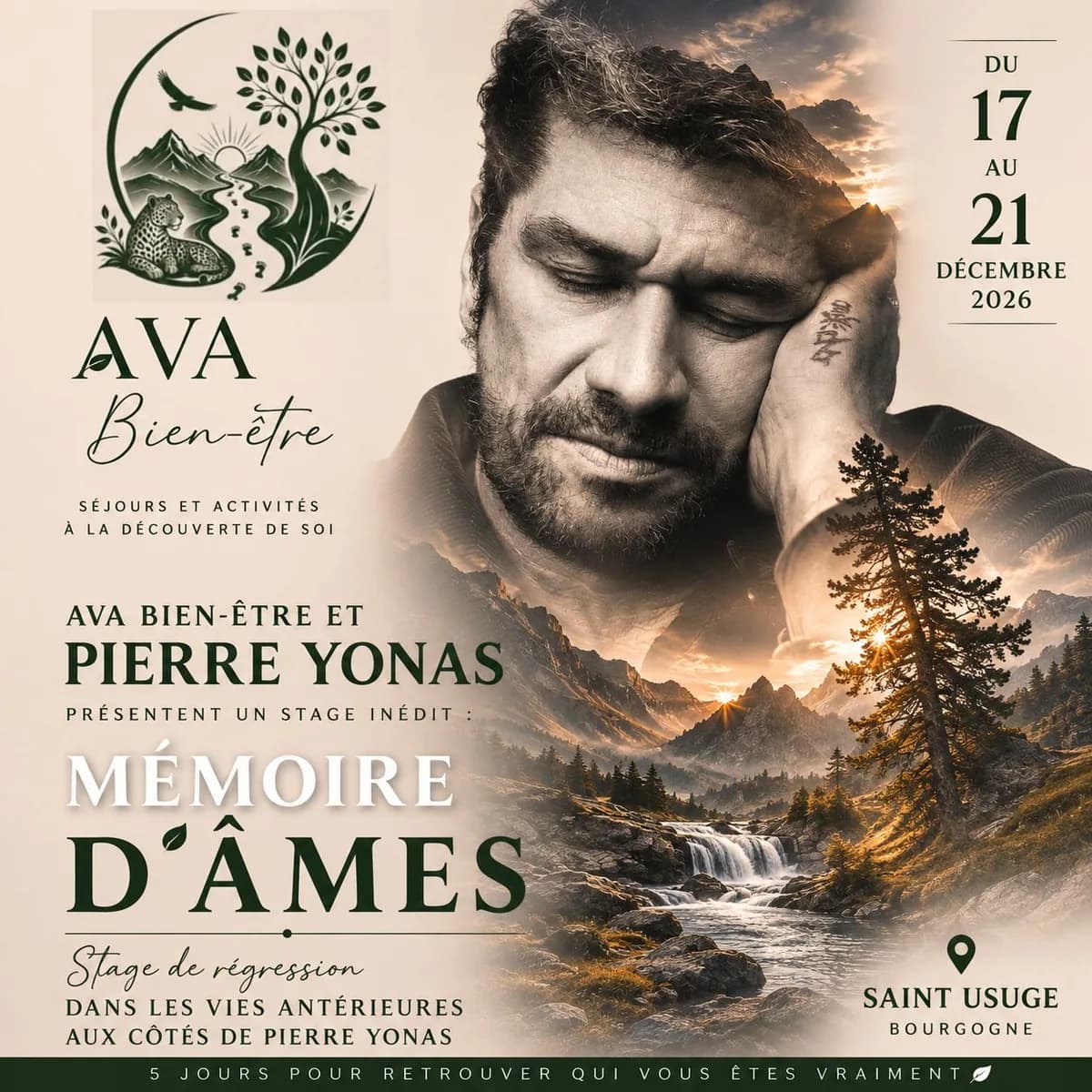 Pierre Yonas — stage Mémoire d’Âmes à Saint-Usuge